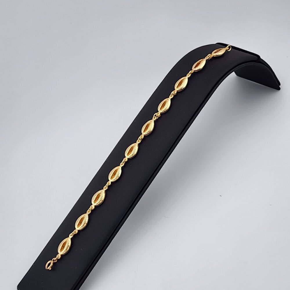 Brand New Brazilian 18k Gold Filled Cowrie Shell Bracelet - Picture 8 of 9